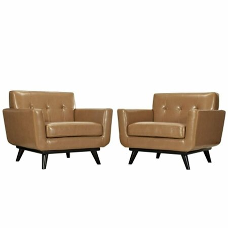 EAST END IMPORTS Engage Leather Sofa Set- Tan EEI-1665-TAN-SET
